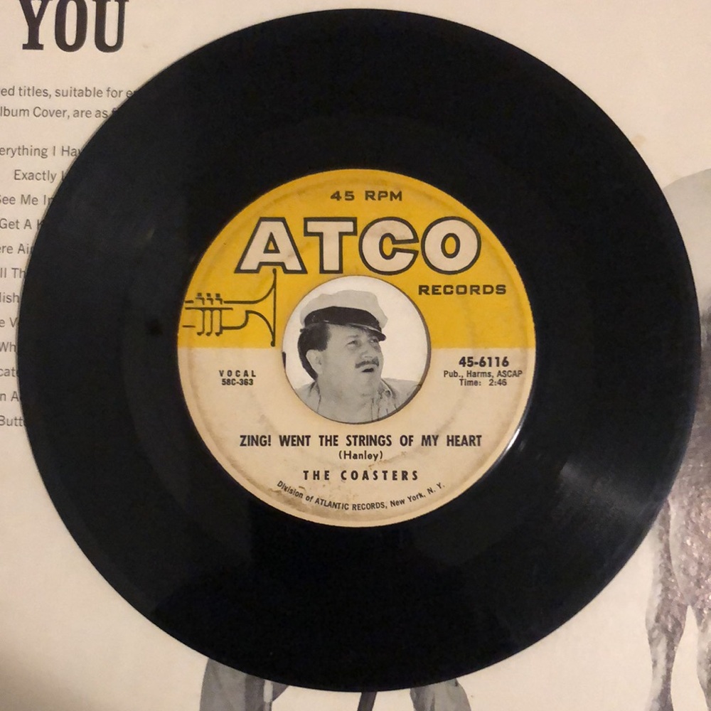 The Coasters Yakety Yak Vinyl 45 Record